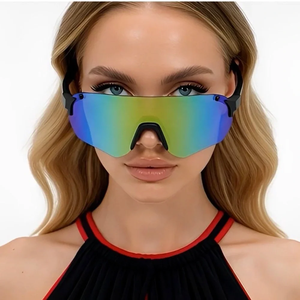 Women Performance‎ Sport Sunglasses Shield Mirrored Lens Cycling Running Glasses